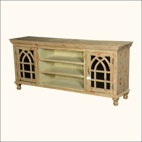 Gothic Arches Tv Console Media Cabinet Length: 17 Centimeter (Cm)