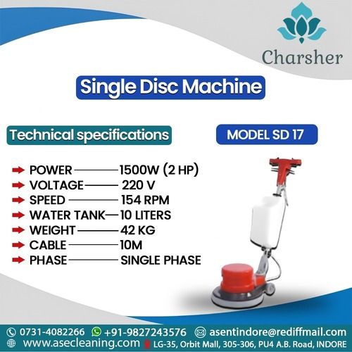 Single Disc Machine Voltage: 220-240 Volt (V)