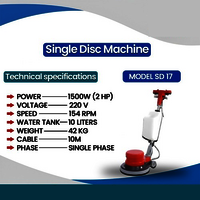 Single Disc Machine - Color: White & Red