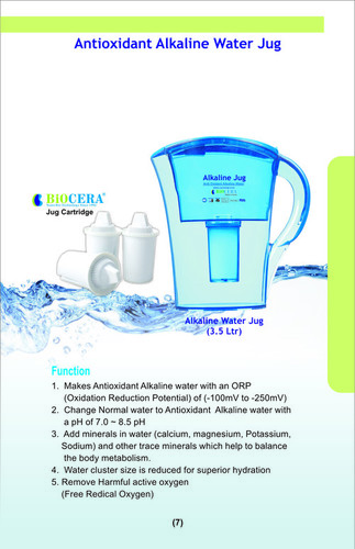 Alkaline Jug With Biocera Jug Cartridge