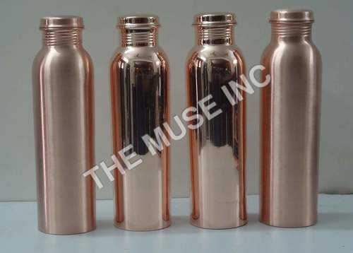 Solid Copper Water Bottle