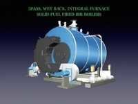 3pass, Wet Back, Integral Furnace Solid Fuel Fired Boiler
