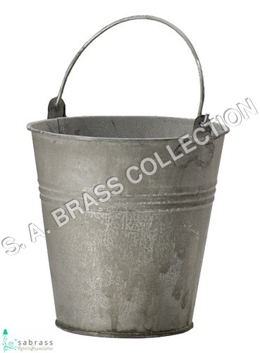 Galvanized Bucket Dimensions: Dia - 13 X Ht - 13  Centimeter (Cm)