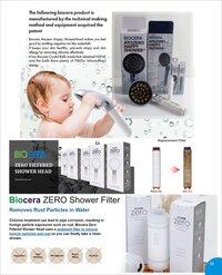 Biocera Circular Shower Head - Stainless Steel, Wall Mounted Design | Silver Finish, Contemporary Classic Style
