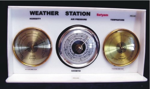Weather Station - Metal Enclosure, 12-24 Volt | Simultaneous Measurement of Temperature, Humidity, Barometric Pressure, and Wind Direction