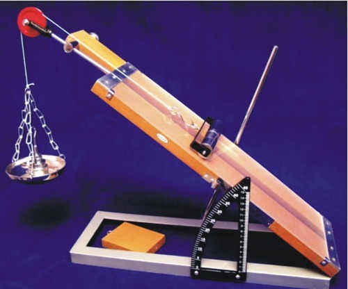 Inclined Plane, Wood & Metal - Metal & Wooden, 600 x 100 x 20 mm | Adjustable Inclination, Circular Scale, Pulley Clamp, Instruction Manual
