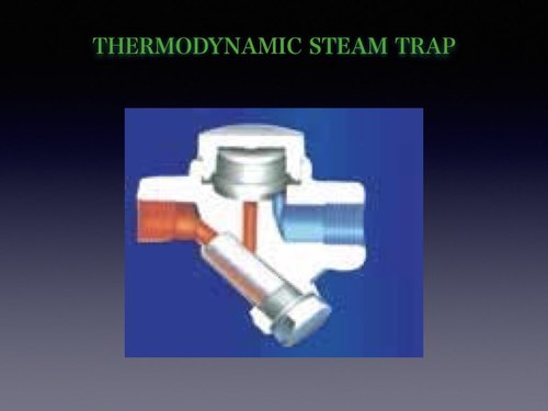 Thermodynamic Steam Trap