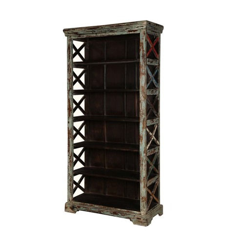 Night Blue Crisscross Bookcase Length: 14 Centimeter (Cm)