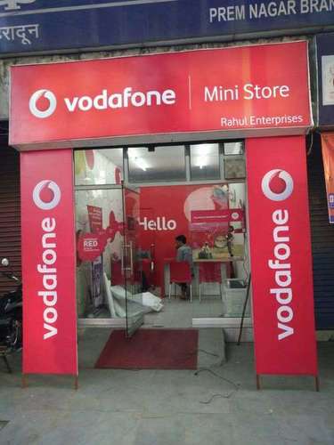 Vodafone Mini Store Branding By JAI OUTDOOR (INDIA) PVT. LTD.