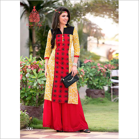 Layered Palazzos Ladies Suits