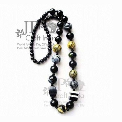 Resin Wood Painted Necklace - Resin & Wood Material, Customizable Sizes & Colors | Striking Design for All Occasions, Unisex & Children's Jewelry