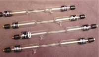 Spectral Gas Tubes - Glass Material, Precision Electrodes With Constricted Center | Ideal For High Voltage Lab Studies On Discharge Phenomena