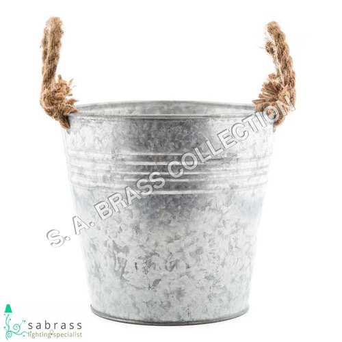 Galvanized Garden Bucket Dimensions: 16 X 13 X 17  Centimeter (Cm)
