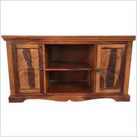 Computer Desks - Sheesham Wood, 48x16x18 Inches, Brown Finish | Durable, Elegant Design, Easy Assembly, Spacious Storage, 2 Doors, 2 Shelves, 1-year Warranty