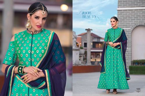 Fancy Patiala Suits - Cotton Silk Fabric, Printed Design | Ethnic Elegance and Comfort