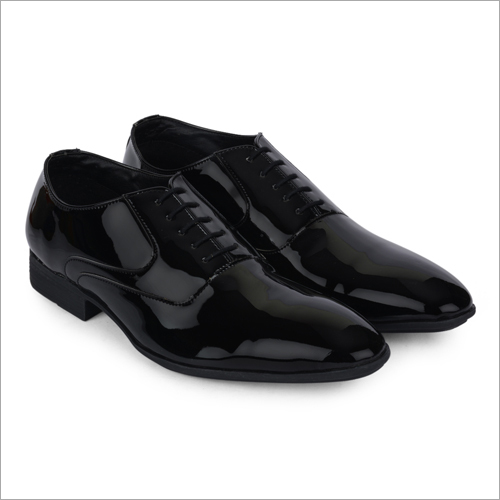 Togo Shiny Black Leather Shoes