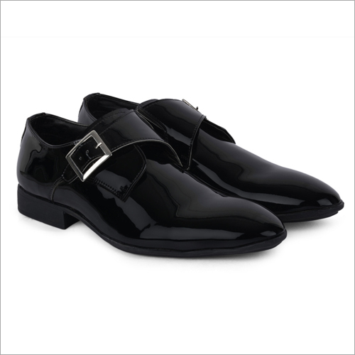 Oregon Shiny Black Leather Shoes