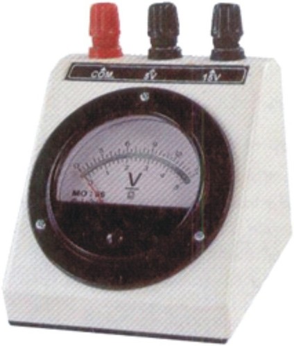 VOLTMETER DC - Plastic 400-500 Grams | Single Double & Triple Range Options Selectable Through Multiple 4mm Socket Terminals