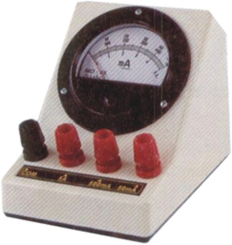 MILLIAMETER, DC - Plastic & Metal, 0-10mA, 0-100mA, 0-500mA, 20V Usage, For Lab Use | Weight: 100-200g, Triple Range Measurement