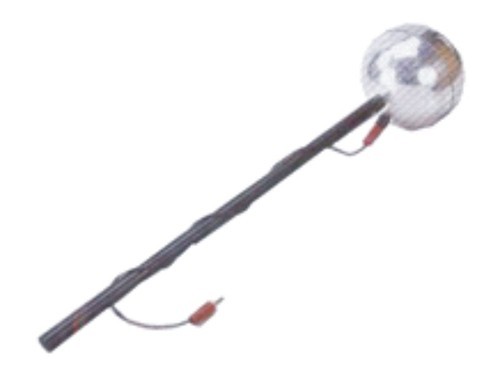 Discharge Wand - Polished Aluminum Design, Manual Operation for Laboratory Use | Includes Connecting Lead with Banana Plugs and Instruction Manual