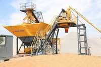 Heavy Construction Equipment - Steel, 30m3/hr Capacity, Yellow | Concrete Mixing, Durable, Easy Transport, Efficient, High Capacity