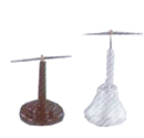 MAGNETIC NEEDLE ON STAND - Magnetized Steel Needle With Brass Bearings, Sizes: 6cm, 7.5cm, 10cm | Manual Operation, Metal Stand, 20-100g Weight
