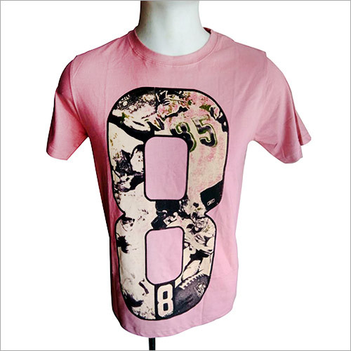 Mens Round Neck Printed T-Shirt