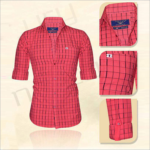 Mens Check Full Sleeves Shirt