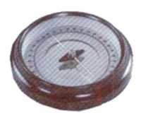 Compass Box - 10cm Magnetic Needle On Hardened Steel Pivot, Sturdy Bakelite Case, Graduated In Degrees, Anti-parallax Mirror, Manual Operation