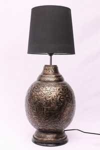 Brass Antique Globe Table Lamp Light Source: Energy Saving
