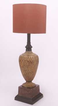 Bhatti Antique Metal Table Lamp - 54x17 Cm, Two Tone Finish | Energy Saving Led/cfl Compatible, Lightweight Design, Ideal For Various Settings