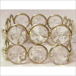 White Crystal Napkin Ring Design: Modern