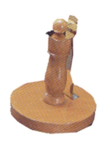 INERTIA APPARATUS - Polished Wooden Stand With 18Mm Metal Ball | Manual Operation, Includes Sliding Sheet Metal Mechanism for Lab Use