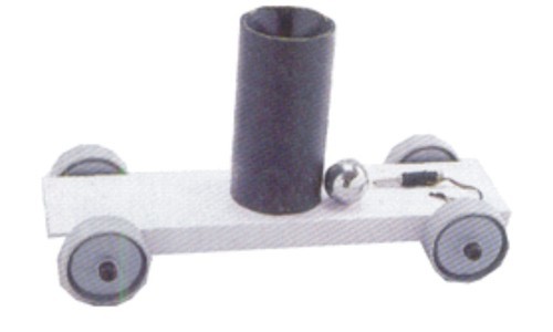 Ballistics Cars - Metallic Barrel with Spring-Loaded Piston Arrangement | Manual Operation, Laboratory Usage, High Durability, Minimal Friction Design, Heavy Duty, 300-700 Kilograms Weight