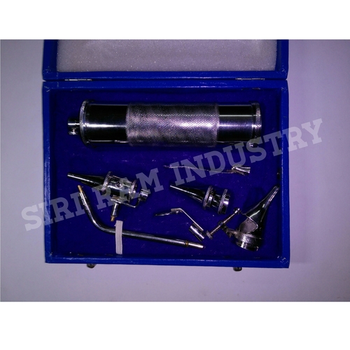 Brass E.N.T Diagnostic Set - Durable Brass Material, Portable Design | Rechargeable, Surgical Instrument for Enhanced Diagnostic Precision