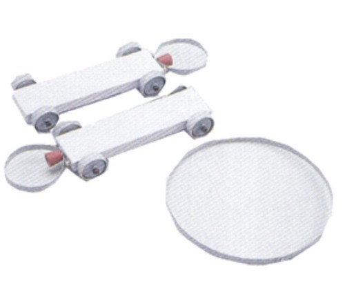 DYNAMICS CARS, SET - Aluminum Body, Manual Operation, 500-3000g | 2 Well-Painted Cars with Rubber Bumpers, Ball-Bearing Wheels, Spring Steel Bumpers