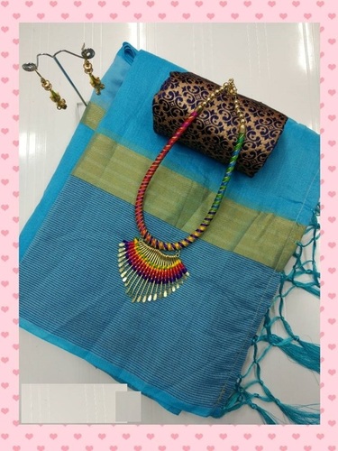 Blue Chanderi Sarees