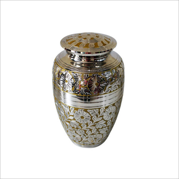 Flower Engraved All Over Cremation Urn