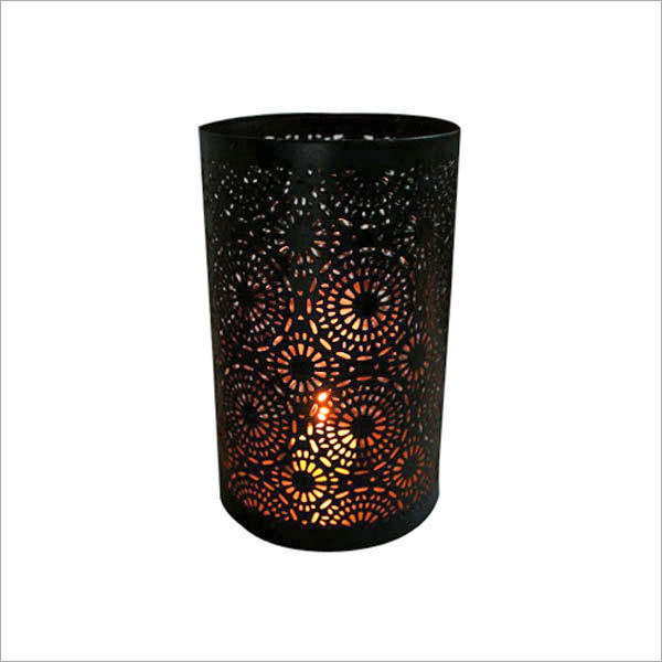Hurricane Metal Mesh Candle Holder