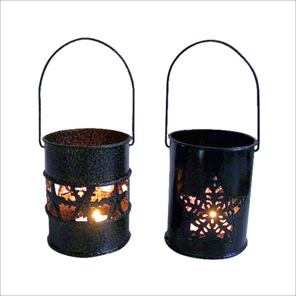 Snowflake Design Light Candle Holder