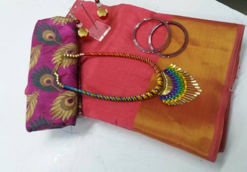 Red Designer Cotton Sarees