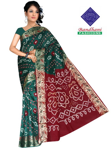 Bandhani Gadhwal Silk Sarees Wholesale Bandhani Gadhwal Silk Sarees Wholesale