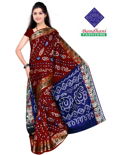 Bandhani Pure Silk Sarees Wholesale Bandhani Pure Silk Sarees Wholesale