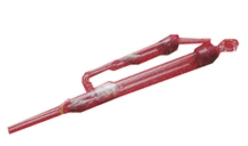 FORCE PUMP, GLASS - Plastic Material, Two Cylinder Design , Brown Color, High Pressure Double Valve Action, Lab Use