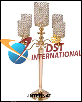 Five Arm Crystal Candelabra