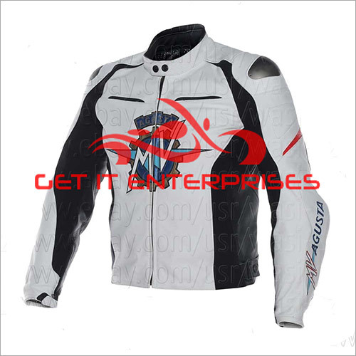 Agusta Motorbike Leather Jacket