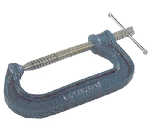 C-CLAMP - Malleable Iron Frame Sizes 2-8'' Silver Mild Steel Square Thread Clamping Bolt with Swivel Head Socket for Versatile Grip