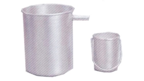 Overflow Can with Spout - Aluminum, 13H x 11cm Diameter, 3cm Spout | Laboratory Use, Seamless Design, Includes Instruction & Catch Bucket