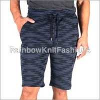 Mens Woven Shorts - Woven Material, Drawstring Closure, Blue Color | Excellent Fitting, Stylish Pattern, Two Side Pockets, Comfortable Design