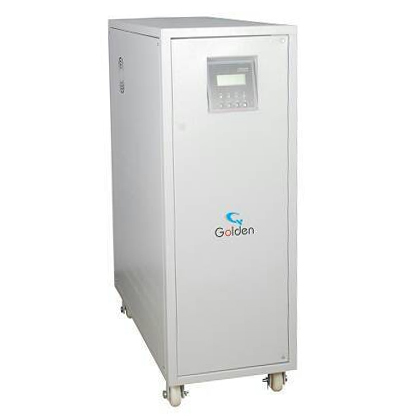 Voltage Stabilizer - Mild Steel | 450x500x1500mm, 220V Output, 10-63A Current, Frequency Regeneration, Voltage Regulation, Overload & Surge Protection